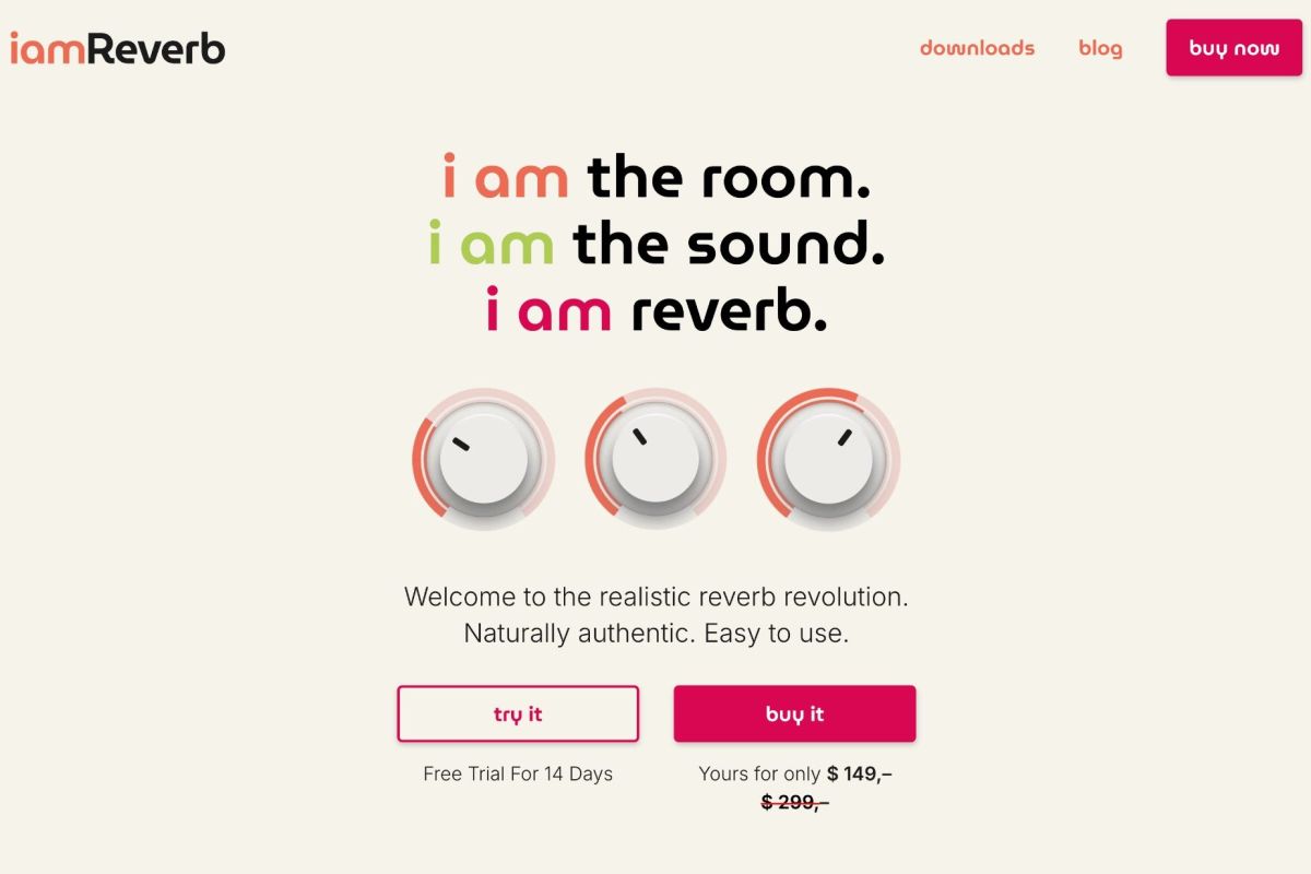 Webseite i am reverb
