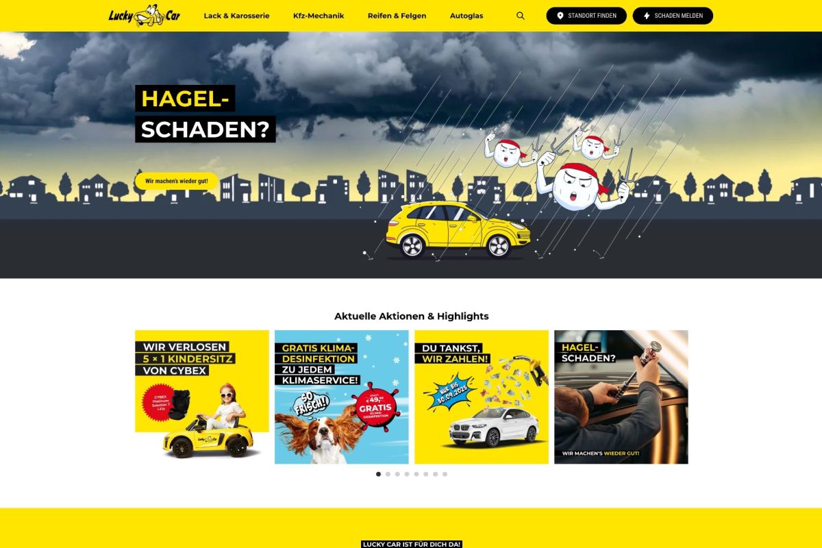 Webseite Lucky Car