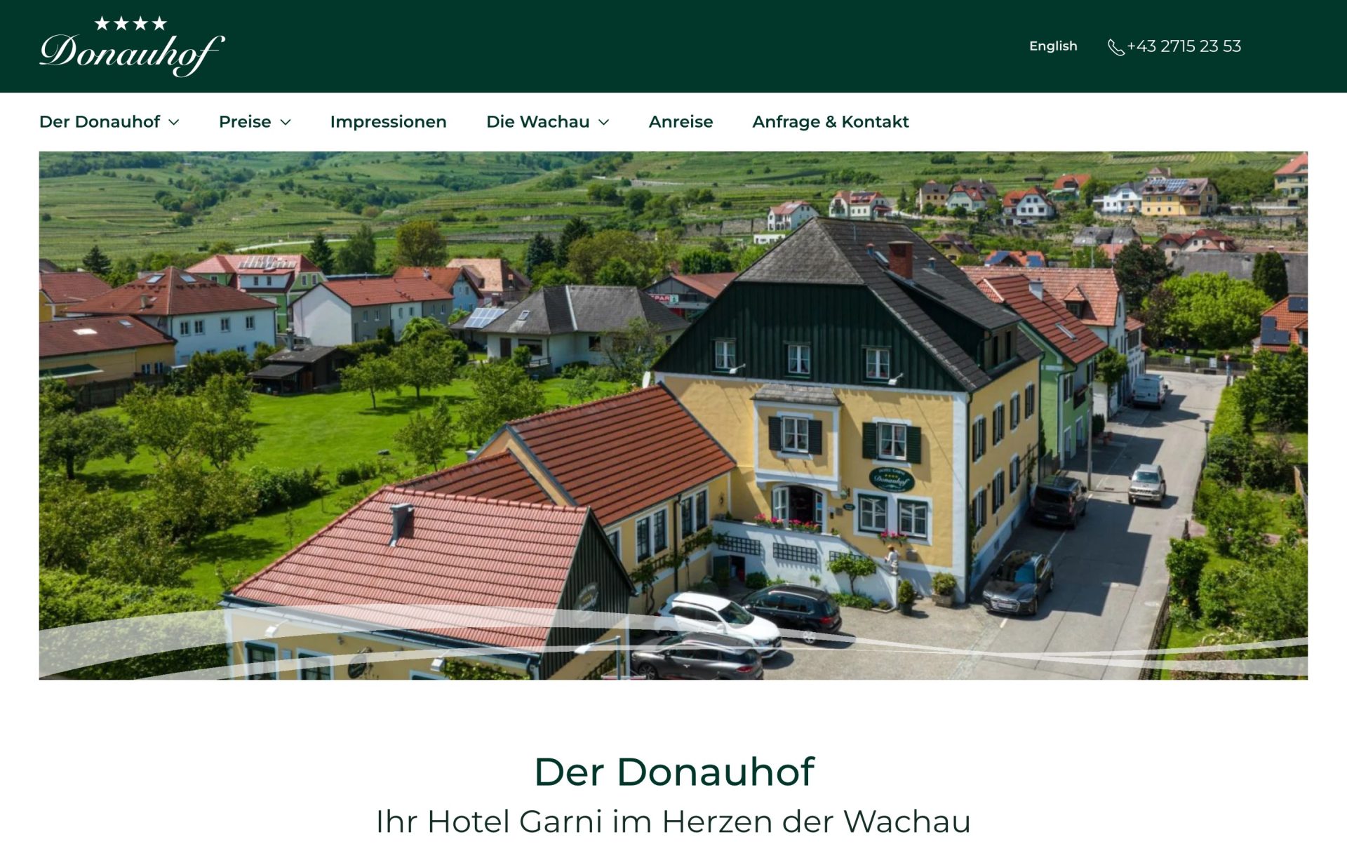 Webseite Der Donauhof