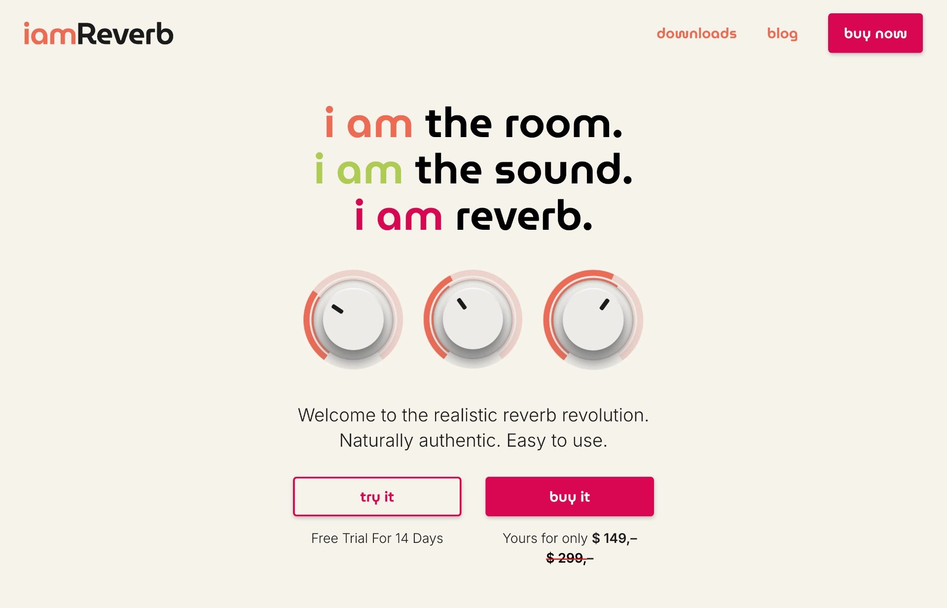 Webseite i am reverb